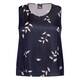 Persona by Marina Rinaldi Satin Leaf Print Vest Navy