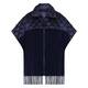 Persona by Marina Rinaldi Fringed Cape Navy 