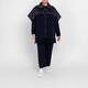 Persona by Marina Rinaldi Fringed Cape Navy 