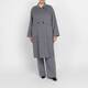 Persona Reversible Check Coat Grey