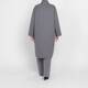 Persona Reversible Check Coat Grey