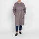 Persona Reversible Check Coat Grey