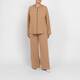 Persona by Marina Rinaldi Scuba Jersey Palazzo Trousers Camel
