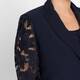 Persona by Marina Rinaldi Lace Sleeve Jacket Navy 