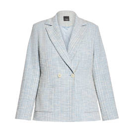 Persona by Marina Rinaldi Tweed Jacket Pale Blue  - Plus Size Collection