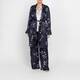Persona by Marina Rinaldi Satin Print Trouser Navy 