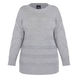 Persona by Marina Rinaldi Knitted Tunic Grey  - Plus Size Collection