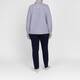 Persona by Marina Rinaldi Stripe Cotton Shirt Navy