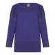PERSONA long blue SWEATER with ribbed details