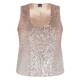 Persona by Marina Rinaldi Sequin Top Gold