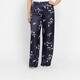 Persona by Marina Rinaldi Satin Print Trouser Navy 