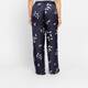 Persona by Marina Rinaldi Satin Print Trouser Navy 