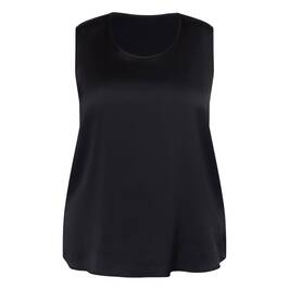 Persona by Marina Rinaldi Satin Vest with Optional Sleeves Black - Plus Size Collection