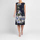 Piero Moretti Blossom Shift Dress Navy