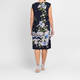 Piero Moretti Blossom Shift Dress Navy