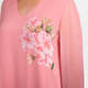 Piero Moretti Georgette Blossom Print Dress Coral 