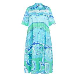Piero Moretti Abstract Print Cotton Dress  - Plus Size Collection