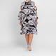 Piero Moretti Georgette Abstract Print Duster Jacket 