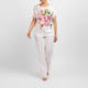 Piero Moretti Satin Floral Hoodie and Top Twinset