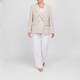 Rofa Sequin Blazer Cream