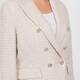 Rofa Sequin Blazer Cream