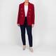 Rofa Sequin Blazer Red 