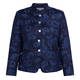 Rofa Embroidered Linen Jacket Navy 