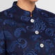 Rofa Embroidered Linen Jacket Navy 