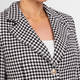 Rofa Houndstooth Blazer Black and White