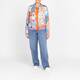 RoFa Patchwork Satin Bomber Jacket