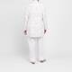 Rofa Long Embroidered Linen Jacket Cream