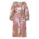 RYY Satin Floral Dress Mocha