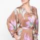 RYY Satin Floral Dress Mocha
