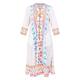 RYY Embroidered Cotton Kaftan White