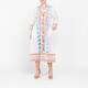 RYY Embroidered Cotton Kaftan White