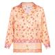 RYY Floral Print Satin Shirt Peach