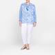 RYY Satin Block Print Tunic Blue