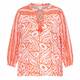 RYY Satin Block Print Tunic Coral 