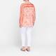 RYY Satin Block Print Tunic Coral 