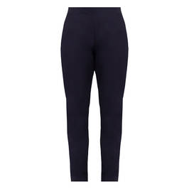 Sallie Sahne Technostretch Pull On Trouser Navy - Plus Size Collection
