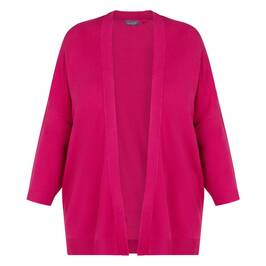 Samoon Cardigan Hot Pink  - Plus Size Collection