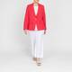Samoon Linen Blend Blazer Pink