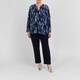 Samoon Pleated Tunic Blue