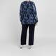 Samoon Pleated Tunic Blue