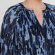Samoon Pleated Tunic Blue