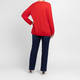 Sandra Portelli Merino Wool Knitted Tunic Red