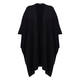 Sandra Portelli Cashmere Cape Black 