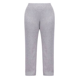 SeeYou by Biggi M Ribbed Knitted Trousers Grey  - Plus Size Collection