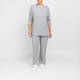 SeeYou by Biggi M Ribbed Knitted Trousers Grey 