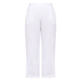 SeeYou by Biggi M Pull On Trousers White  - Plus Size Collection